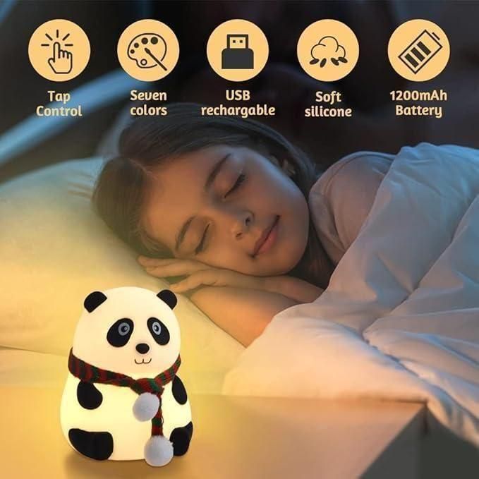 Silicon Sleep Panda Night Lamp